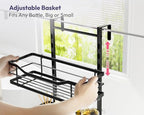 SWTYMIKI Over the Door Shower Caddy - 4 Tier Adjustable Shower Organizer Hanging with Soap Holder, No Drilling Stainless Steel Bathroom Rack Hanging for Body Wash, Shampoo, Soap, Razor, Black - Image 4