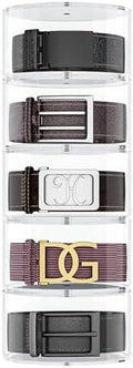 NIUBEE Belt Organizer for Closet, Acrylic Belt Storage Holder Box, 5 Layers by NIUBEE