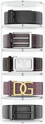 NIUBEE Belt Organizer for Closet, Acrylic Belt Storage Holder Box, 5 Layers by NIUBEE