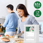 Bonsenkitchen Precut Vacuum Sealer Bags 200 Quart 8" x 12", BPA Free - Image 6