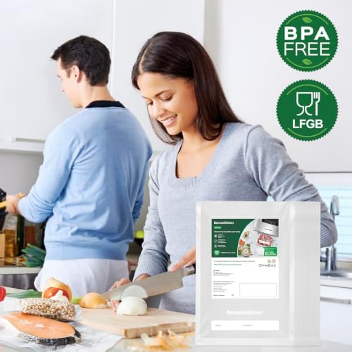 Bonsenkitchen Precut Vacuum Sealer Bags 200 Quart 8" x 12", BPA Free - Image 6
