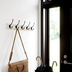 Franklin Brass Pilltop (1-Pack) 27' Coat/Hat Rack Wall Mount White with 5 Hooks Mounted Hanging Hook Rail for Clothes, Towels, Purses, Bags, Kitchen, Entry, Closet Organization B46716K-480-R - Image 2