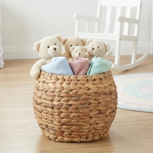 Cabilock Handwoven Hyacinth Planter Basket, Natural Woven Rattan Storage Basket for Small Plants, Eco-Friendly Indoor & Outdoor Decorative Pot Cover for Farmhouse, Boho Home Decor - Image 7