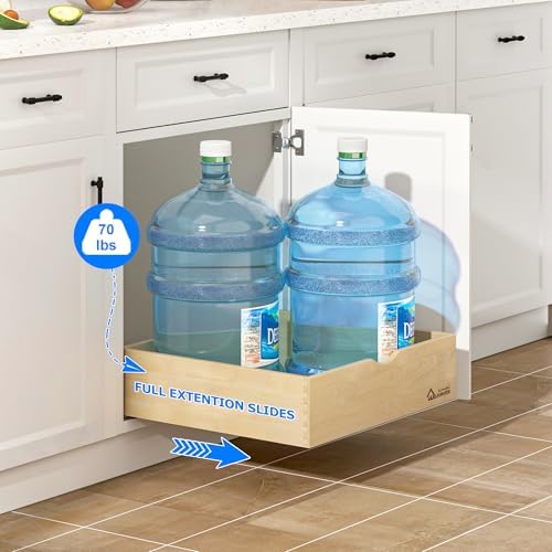 WelFurGeer Soft Close Pull Out Drawers for Kitchen Cabinets, 26" W x 21" D Pull Out Cabinet Organizer, Cabinet Drawers Slide Out, Slide Out Drawers for Kitchen Cabinets, Cabinet Pull Out Shelves - Image 6