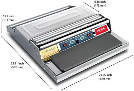 VisionTechShop CW-500E, 20 Inch / 500 mm Hand Wrapping Machine Film Wrapper for Food Packaging, MADE IN KOREA - Image 2