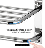 3-Tier Bathroom Towel Rack, SUS 304 Wall Mount, Brushed Nickel - Image 4