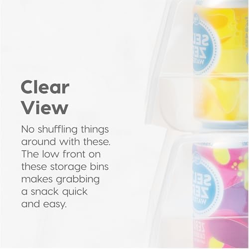 IRIS USA 8-Pack, Large Clear Stackable Storage Bins - Image 6