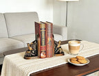 Set of 2 Vintage Resin Bird Bookends, Decorative Bookends for Shelves, Bookends for Heavy Books, Anti-Slip (Bronze Bird) - Image 5