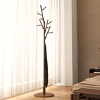 Muwuele Coat Rack, Solid Wood Coat Rack Freestanding With 12 Hooks, Coat Tree Freestanding Heavy Duty 3 Adjustable Heights For Coat, Hats, Handbags, Coat Hanger Stand For Entryway, Bedroom, Walnut by Muwuele