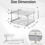 Pull Out Cabinet Organizer,24¼'' Slide Out Kitchen Organizers and Storage - Image 3