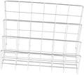 Iron File Holder Desktop Mail Organizer with Slots for Office Desk by OHPHCALL