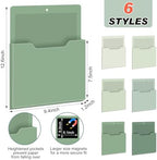 Fuutreo Magnetic Wall File Holder,6pcs,Sage Green,Vertical-large - Image 2