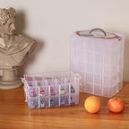 Sooyee 7 Layers Stackable Storage Container, 70 Adjustable Compartments Stackable Storage Container for Kids Toys, Art Crafts, Jewelry, Supplies, Mini Case & Letter Sticker Included,Clear (Pack of 2) - Image 6