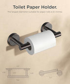 FORIOUS Commercial Toilet Paper Holder Wall Mount Bathroom Tissue Holder - Image 3