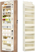 Mefirt Over The Door Organizer, 7 Tier Door Hanging Organizers with 7 Large Pockets 14 Side Pockets, Behind Door Storage Hanging Shelves for Closet Bathroom Bedroom Nursery by Mefirt