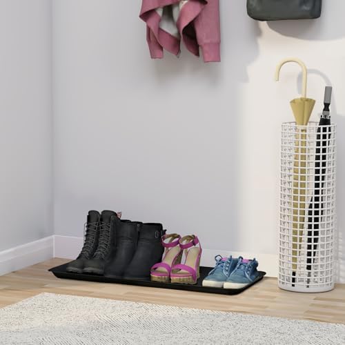 Matace 1 Pack Rubber Large Boot Tray for Entryway,Long Shoe Tray,Slim Boot Mat for Indoor and Outdoor Use, 16x40 in (Pack of 1) - Image 6