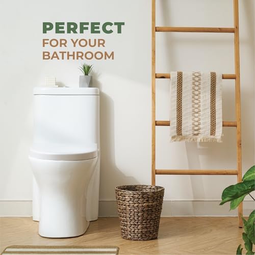 84ECO 2-Pack Black Wicker Trash Cans for Bathroom, Bedroom, Office - Image 2