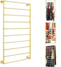 10 Tier Scarf Display Rack Tie Hijab Ribbon Organizer Gift Wrap Paper Holde by kunghei