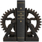 Comfy Hour 10.5 Inch Gear Bookends, Industrial Decor, Set of 2 by ComfyHour