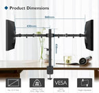 BONTEC Dual Monitor Desk Mount, 13-27 Inch, 22lbs, VESA 75x75/100x100,Black - Image 5