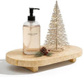 Travertine Tray for Kitchen Counter & Bathroom, Oval 9.8x5.9In by Unknown
