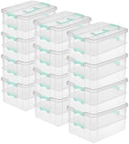 Sterilite Stack & Carry 2-Layer Handle Storage Box with Lids, 12-Pack by Sterilite
