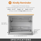 Pull Out Cabinet Organizer,24¼'' Slide Out Kitchen Organizers and Storage - Image 4