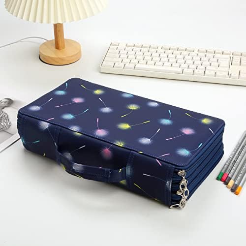 300 Slots Pencil Case 4-Layer Zipped Holder w/Handle - Image 6