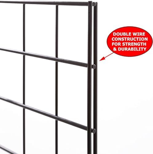 Econoco Portable Grid Panels, Black, 3 Pack, 2' x 6' - Image 5