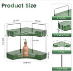 Corner Counter Organizer, 2-Tier Bathroom & Kitchen Storage Tray - Image 2