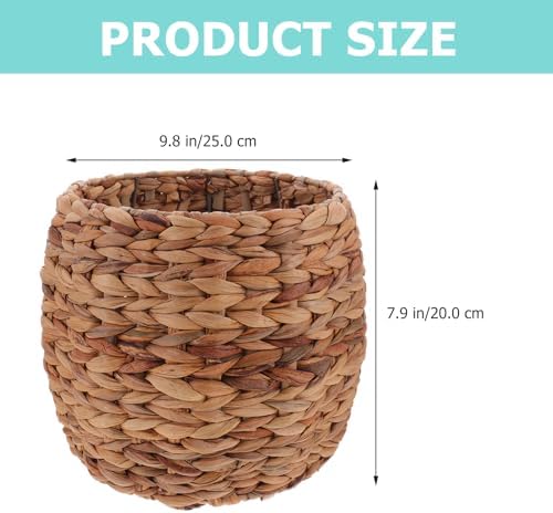 Healeved 10inch Seagrass Plant Basket Indoor Planter Basket Sundries Storage Woven Seagrass Wicker Planter Flower Pot - Image 3