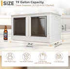 Storage Bin, Cabinet with Lids, Extra Large, Useful Box, 19 Gallon (72L) Capacity, Foldable, Plastic, Underbed or Countertop Use, Excellent Home Organizer - Image 2