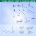 Grid Wall Commercial Grade Gridwall Panels – Heavy Duty Grid Panel for Any Retail Display Wall Grid 2' Width x 4' Height, White (Pack of 3) Easily Portable - Image 5