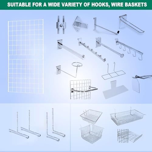 Grid Wall Commercial Grade Gridwall Panels – Heavy Duty Grid Panel for Any Retail Display Wall Grid 2' Width x 4' Height, White (Pack of 3) Easily Portable - Image 5