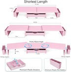 gianotter Dual Monitor Stand Riser With Drawer and 2 Pen Holders - Image 4