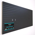 NeatiEase Slatwall Panel Wall Storage Systems, 4 x 8ft Slat Wall Paneling Garage Wall Organizer, Heavy Duty Wall Mounted PVC Wall Rack (Black) by NeatiEase