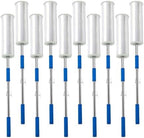 10-Pack Long Handle Stretch wrap Dispenser - 48 Inch Shrink wrap Pole Heavy Duty Stretch Film Dispenser Pole Holder - Fits 12" to 24" Rolls with 2" to 3" Core -Wrapping Pole for Shrink wrap by Bullro