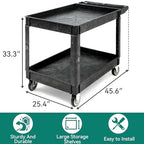 YITAHOME Utility Cart on Wheels 45 x 25 Inch w/Swivel Wheels(2 Brake) - Image 2