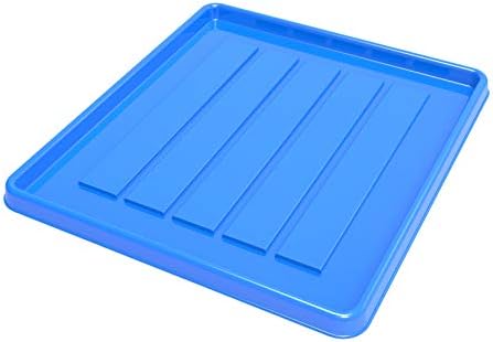 Storex School Locker - Office Cubicle Mini Boot and Shoe Tray, 12-3/8 x 11 x 7/8 Inches, Blue, 18-Pack, 00804U18C - Image 2