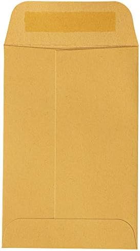 JAM PAPER #4 Coin Business Commercial Envelopes with Peel and Seal Closure - 3 x 4 1/2 - Brown Kraft Manila - Bulk 250/Box - Image 4