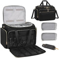 MONSTINA Hairstylist Travel Bag, Extral Large Hairdressing Bag Hair Tools Travel Case with Adjustable Dividers Professional Beauty Hairdresser Accessories Bags for Barber Heat Insulation by MONSTINA
