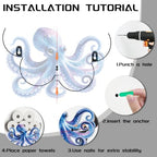 Colorful Octopus Toilet Paper Holder Wall Mount/Stand for Extra 8 Rolls - Image 4