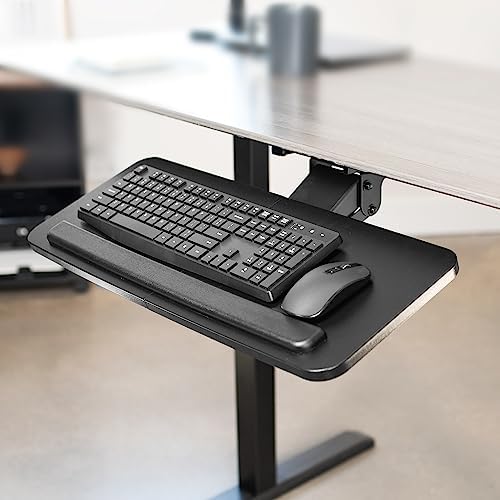 VIVO Black Under Desk 25 x 10 in Keyboard Tray, MOUNT-KB03B - Image 2