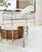 YQh 2-Tier Bathroom Storage Organizer Rack, Stainless Steel Shower Caddy, Counter and Vanity Shelf - Image 5