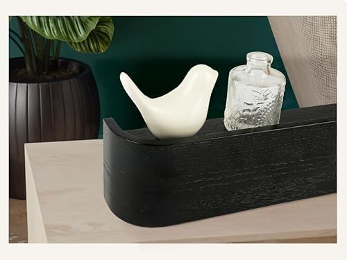 OLEEK wall Coat Rack - wall Shelf with Hooks - entryway Hooks - entryway Shelf - Modern Coat Rack - Wooden Coat Rack wall Mount for Home Decor - Wooden Mount for Home Decor - Coat Hanger Wall Mount - Image 3