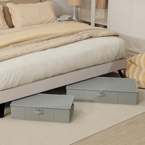 Under Bed Storage Containers, 2 Pack, Grey, 31.5x15.7x5.9 In - Image 6
