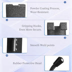 40pcs 2 inch Matte Black Gridwall Hooks for 3 x 3 Inch Grid Panels - Image 3