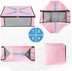 HomeHacks 10-Pack Clothes Organizer Storage Bags, 35L Storage Bins, Pink - Image 3