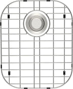 SANNO Kitchen Sink Protectors,Sink Grid with Rear Drain Hole, Double Sink Rack, 16.14"*13",Stainless Steel by SANNO