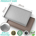 SIKADEER Waterproof Under Sink Mat Silicone 28" x 22" Kitchen Cabinet liner - Image 3